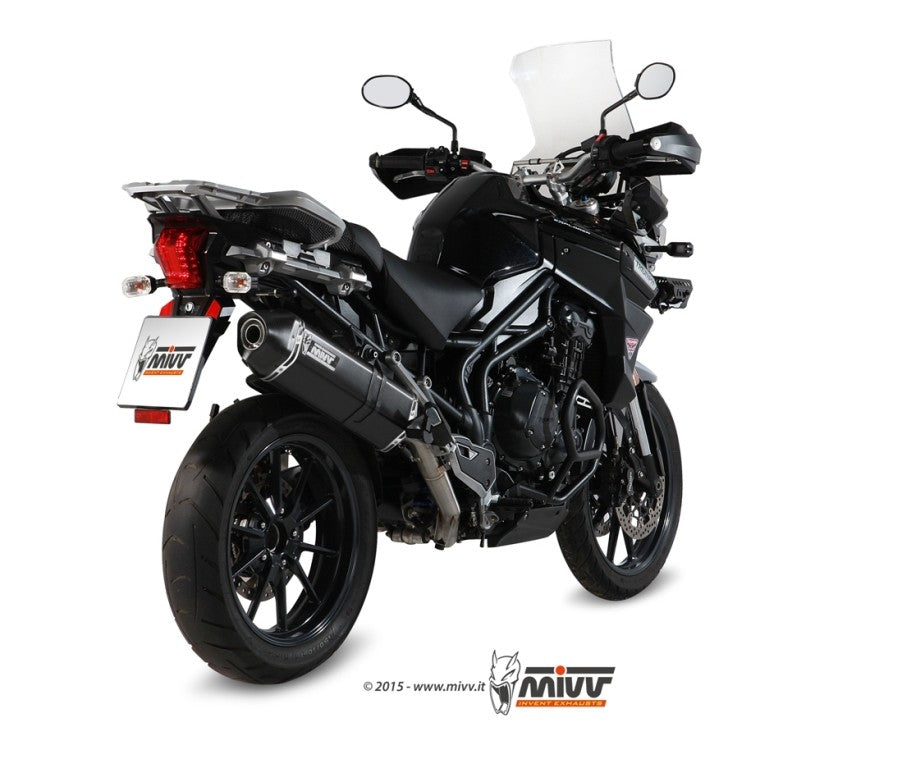 MIVV Speed Edge Auspuff passend für Triumph Tiger Explorer 1200 2012-2015