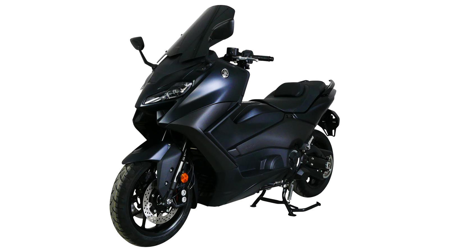 MRA Tourenscheibe "TM" schwarz passend für Yamaha XP 560 /D /E TMAX 2022-