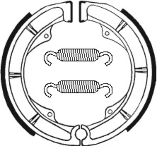 Bremsbacken Organisch BA018 passend für SUZUKI GN 400 1980-1981 - Kama Bike Parts