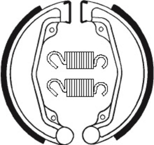 Bremsbacken Organisch BA023 passend für Honda XL 250 S 1978-1981 - Kama Bike Parts