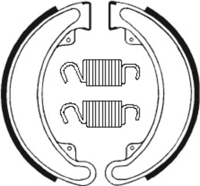 Bremsbacken Organisch BA024 passend für Honda ATC 250 1985-1987 - Kama Bike Parts