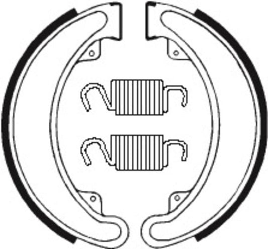 Bremsbacken Organisch BA024 passend für Honda CJ 360 1976-1977 - Kama Bike Parts