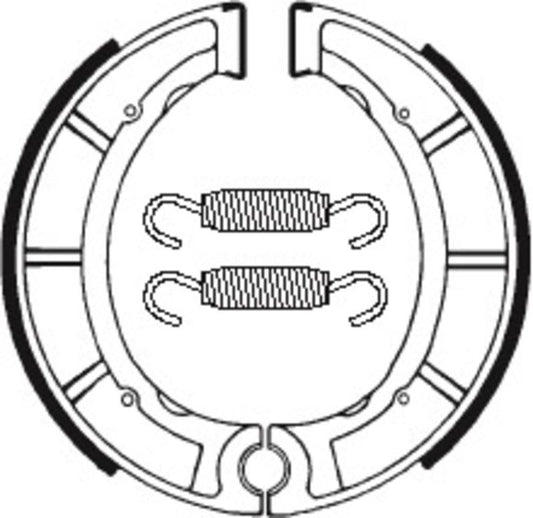 Bremsbacken Organisch BA035 passend für Yamaha DT 400 1975-1978 - Kama Bike Parts