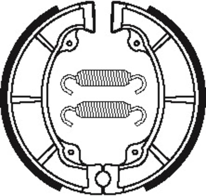 Bremsbacken Organisch BA038 passend für Kawasaki ZR 550 1983-1989 - Kama Bike Parts