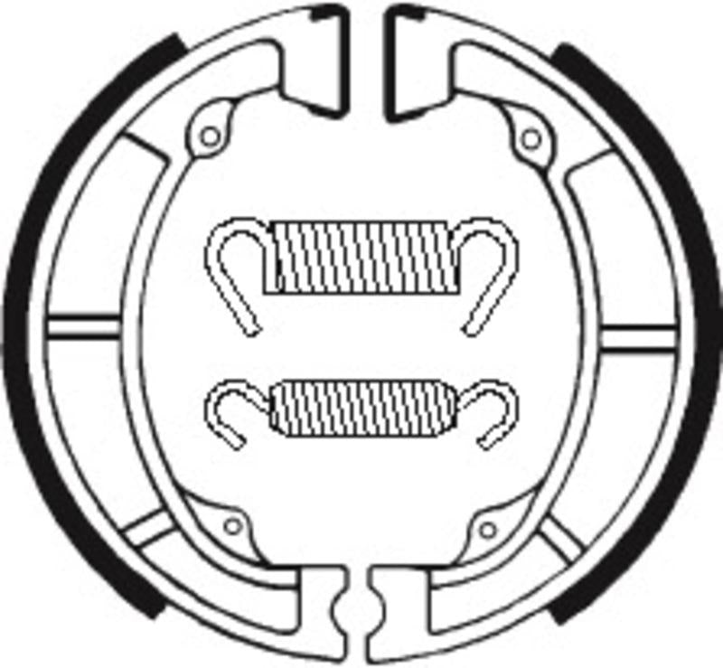Bremsbacken Organisch BA039 passend für Kawasaki KDX 175 1980-1982 - Kama Bike Parts