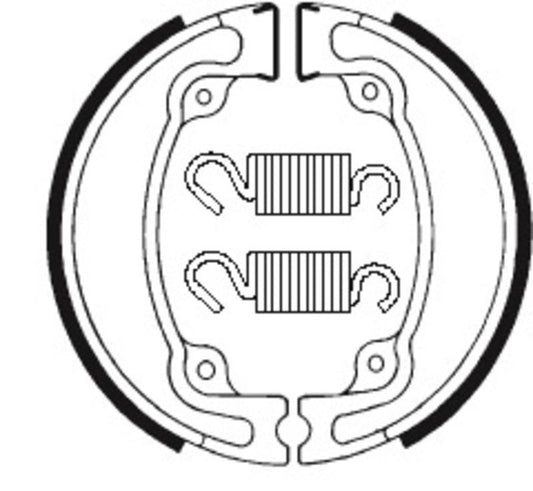 Bremsbacken Organisch BA042 passend für Honda XR 350 R 1983-1983 - Kama Bike Parts