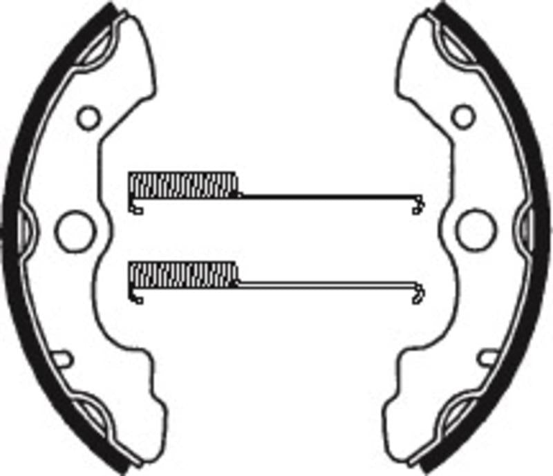 Bremsbacken Organisch BA045 passend für Honda TRX 350 FOURTRAX RANCHER 1986-1989 - Kama Bike Parts