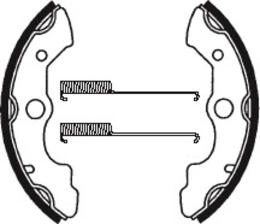 Bremsbacken Organisch BA045 passend für Honda TRX 350 FOURTRAX RANCHER 1986-1989 - Kama Bike Parts