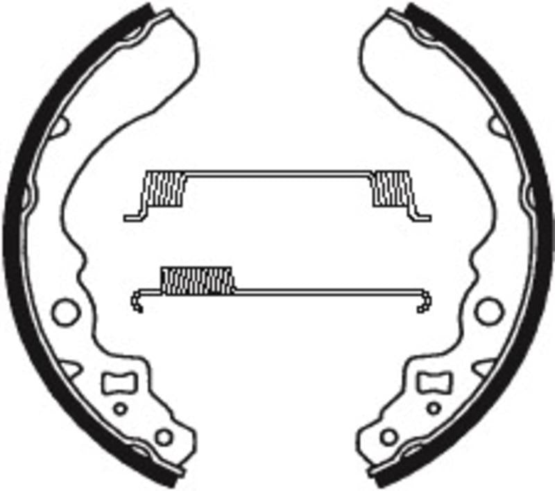 Bremsbacken Organisch BA053 passend für SUZUKI LT-F 250 QUADRUNNER 1988-2001 - Kama Bike Parts