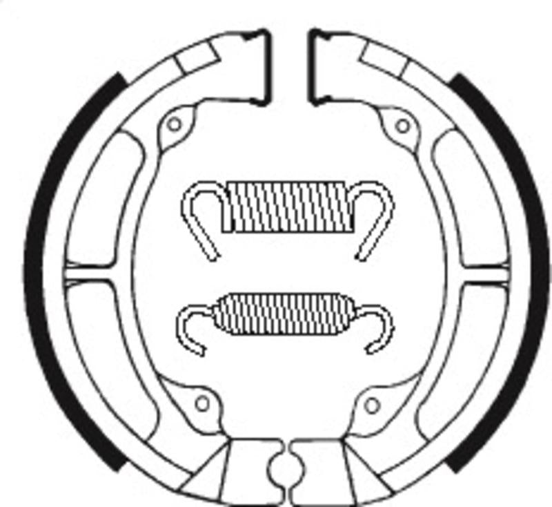 Bremsbacken Organisch BA056 passend für Kawasaki KDX 200 1983-1985 - Kama Bike Parts