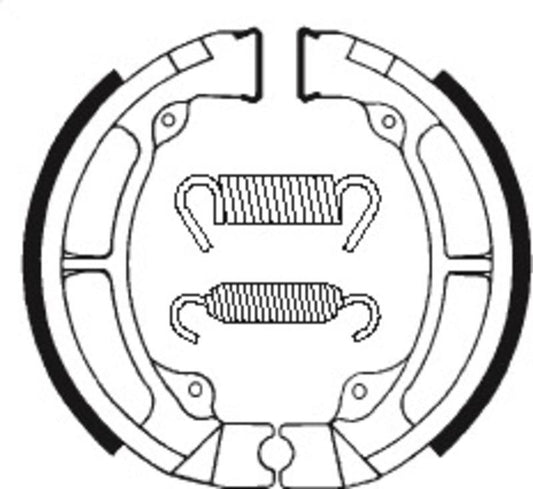 Bremsbacken Organisch BA056 passend für Kawasaki KDX 200 1983-1985 - Kama Bike Parts