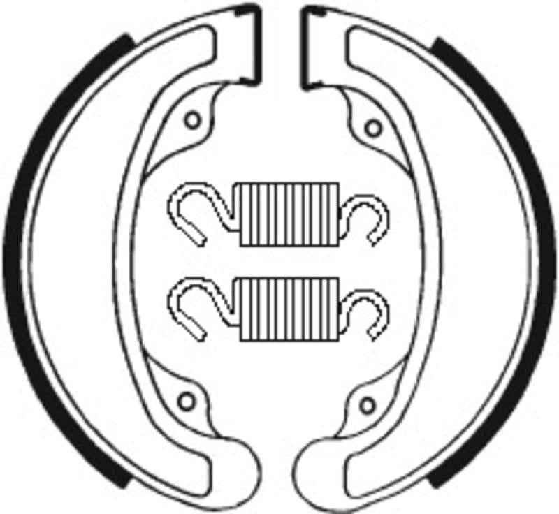 Bremsbacken Organisch BA058 passend für Honda CB 450 SC NIGHTHAWK 1982-1986 - Kama Bike Parts
