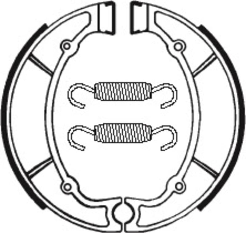 Bremsbacken Organisch BA063 passend für Yamaha XZ 550 1982-1983 - Kama Bike Parts