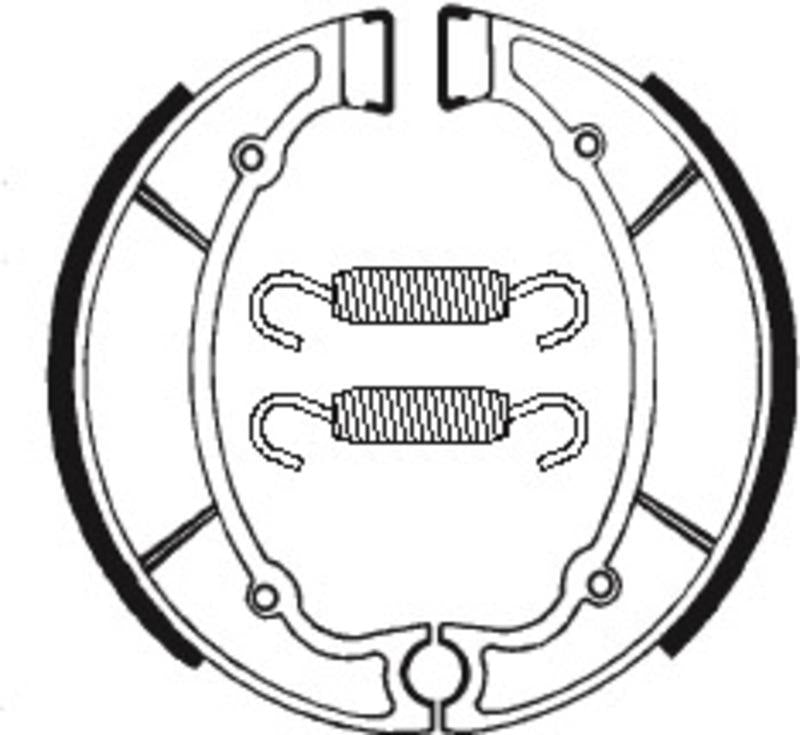 Bremsbacken Organisch BA064 passend für Yamaha RD 350 1973-1982 - Kama Bike Parts