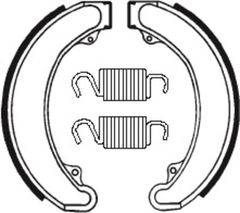 Bremsbacken Organisch BA071 passend für Honda CB 250 1973-1974 - Kama Bike Parts