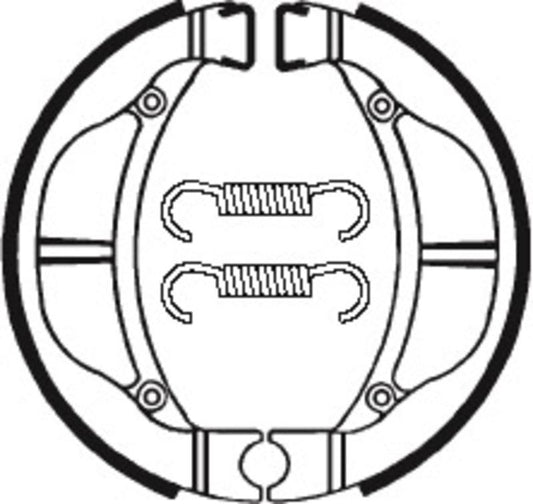 Bremsbacken Organisch BA093 passend für SUZUKI RM 60 1979-2003 - Kama Bike Parts