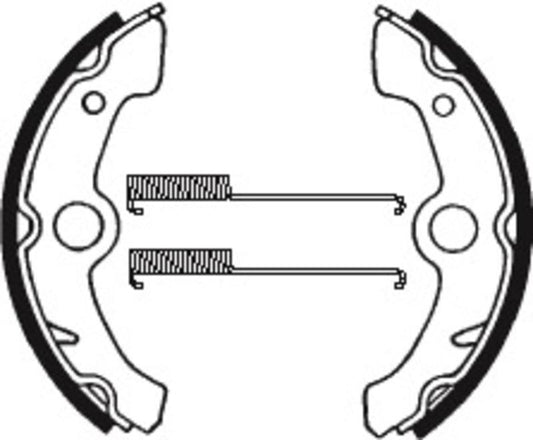 Bremsbacken Organisch BA178 passend für Yamaha YFM 350 BIG BEAR 1989-1995 - Kama Bike Parts