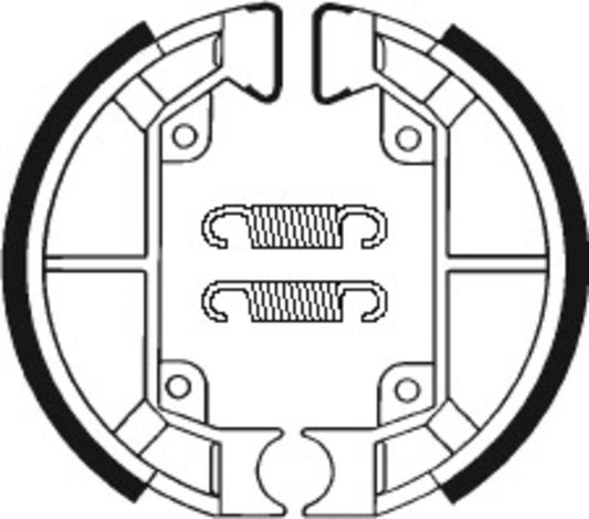 Bremsbacken Organisch BA187 passend für PIAGGIO TYPHOON 50 1994-1995 - Kama Bike Parts