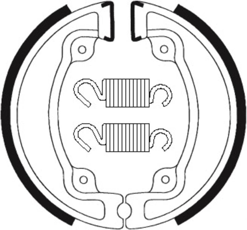 Bremsbacken Organisch BA203 passend für KYMCO PEOPLE 50 1999-2011 - Kama Bike Parts