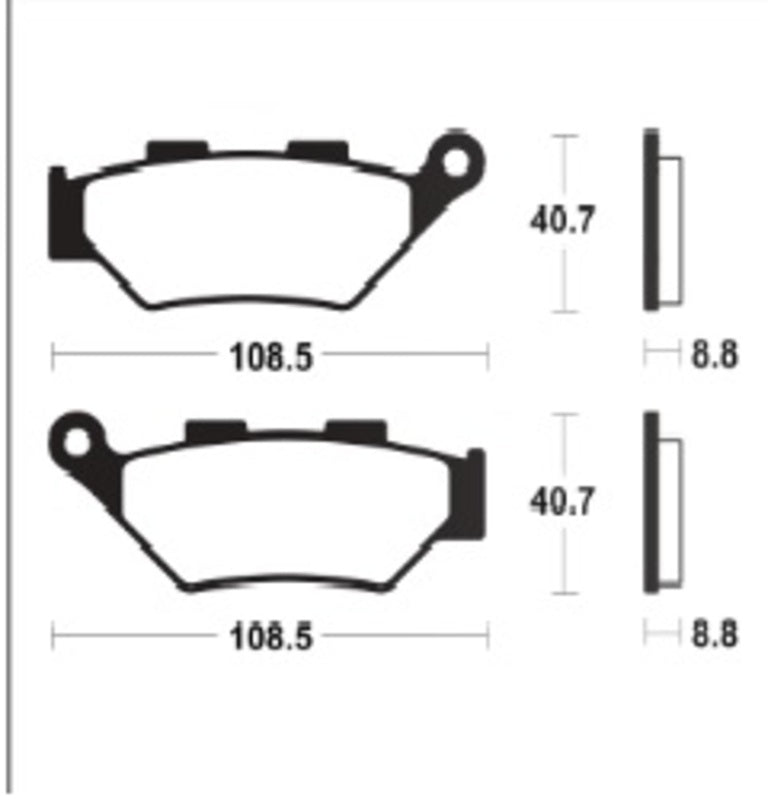 Bremsbelag Sintermetall MF483 passend für BENELLI TRK 502 2018-2023 - Kama Bike Parts