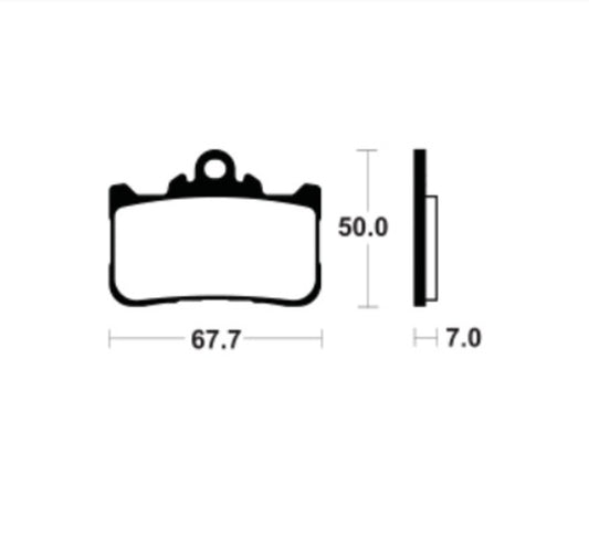 Bremsbelag Sintermetall MF494 passend für Honda CBR 500 R 2022-2024 - Kama Bike Parts