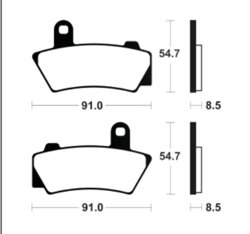 Bremsbelag Sintermetall MF495 passend für BMW R 18 2021-2024 - Kama Bike Parts