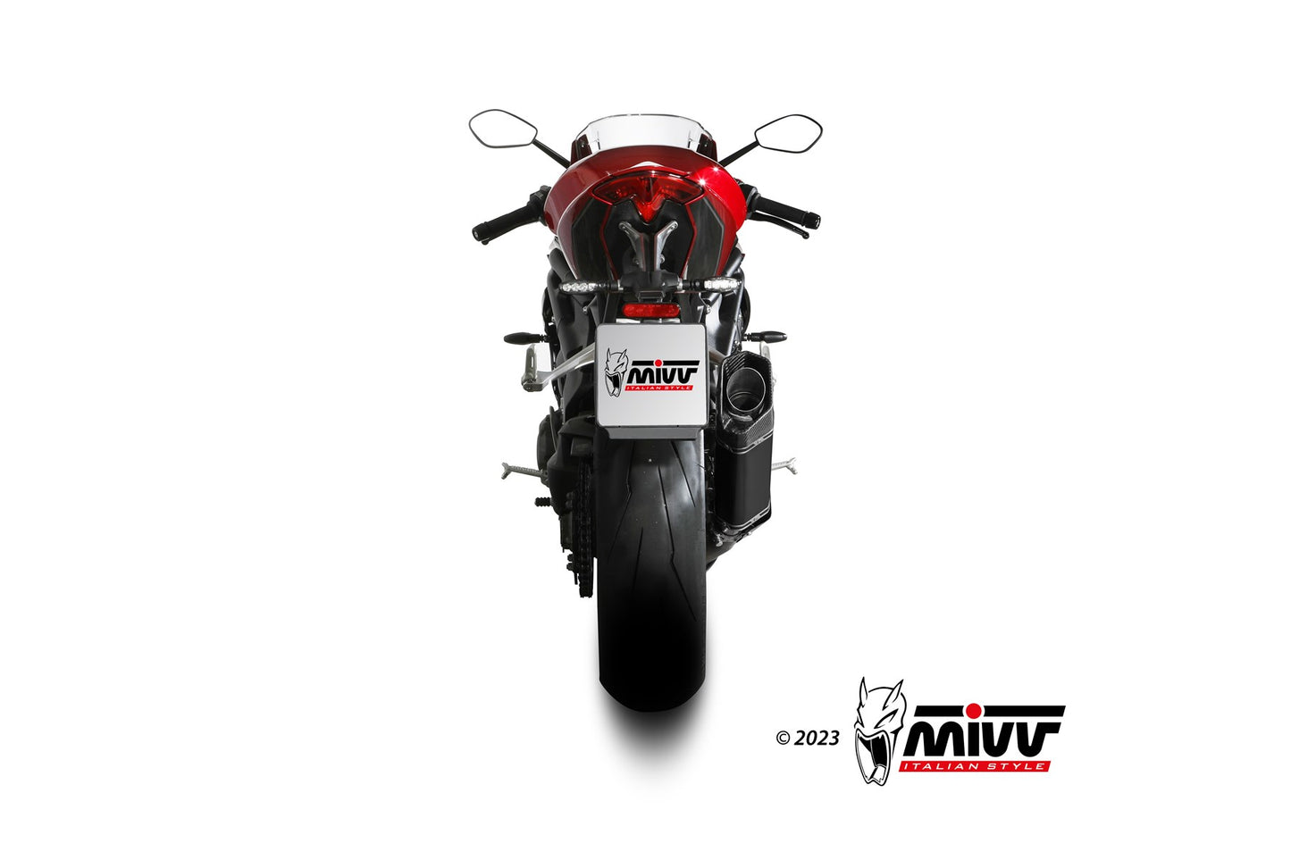 MIVV SR-1 Auspuff Titan passend für TRIUMPH Speed Triple 1200 RR / RS 2021-2024