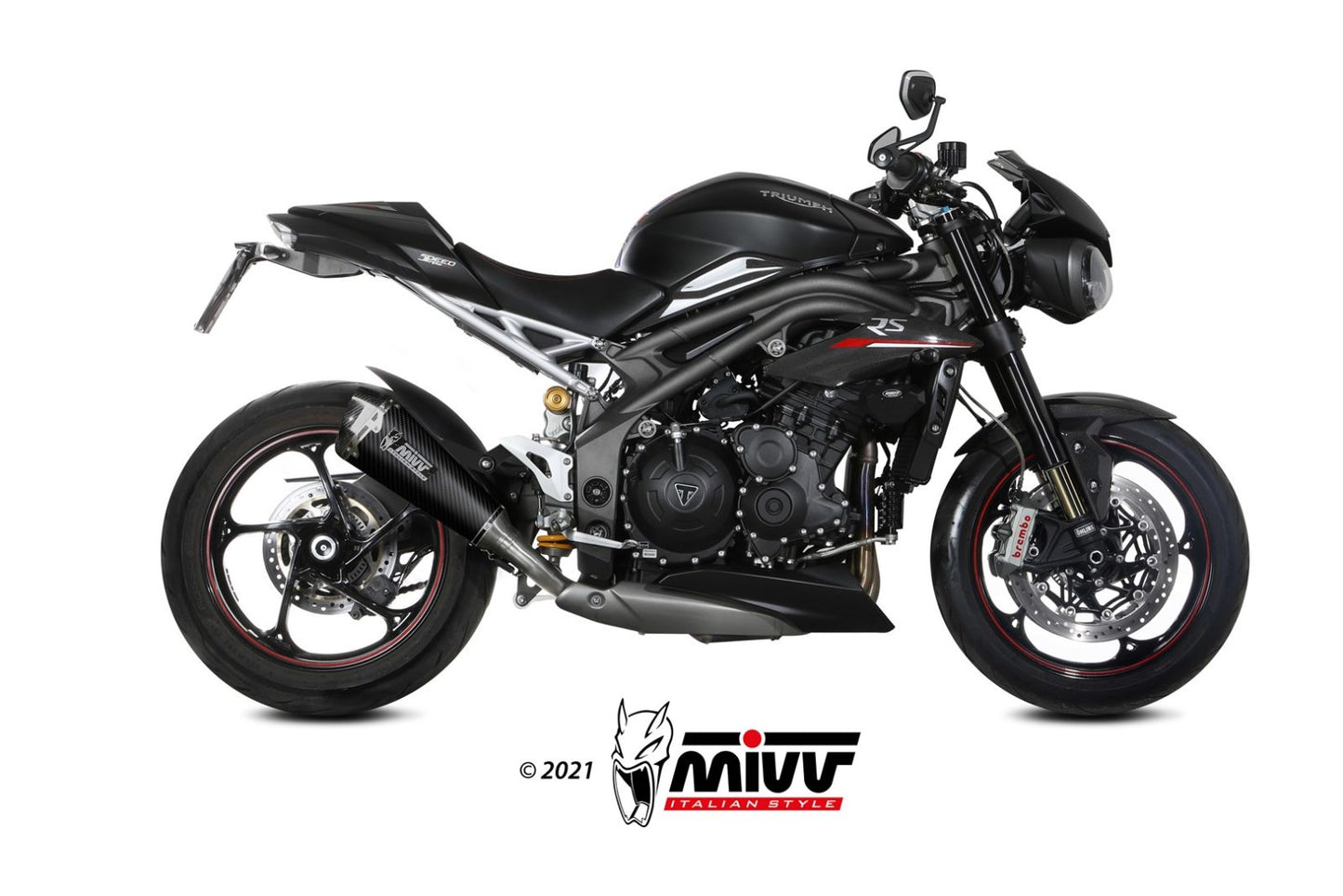 MIVV DELTA RACE Auspuff passend für TRIUMPH SPEED TRIPLE 1050 R/RS/S 18-20