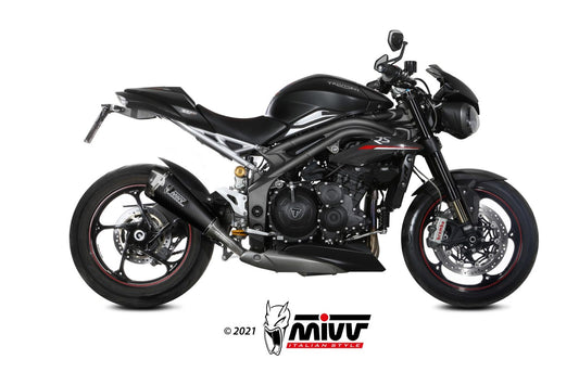 MIVV DELTA RACE Auspuff passend für TRIUMPH SPEED TRIPLE 1050 R/RS/S 18-20