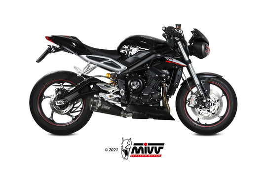 MIVV DELTA RACE Auspuff passend für Triumph Street Triple 765 R / RS 2017-2022