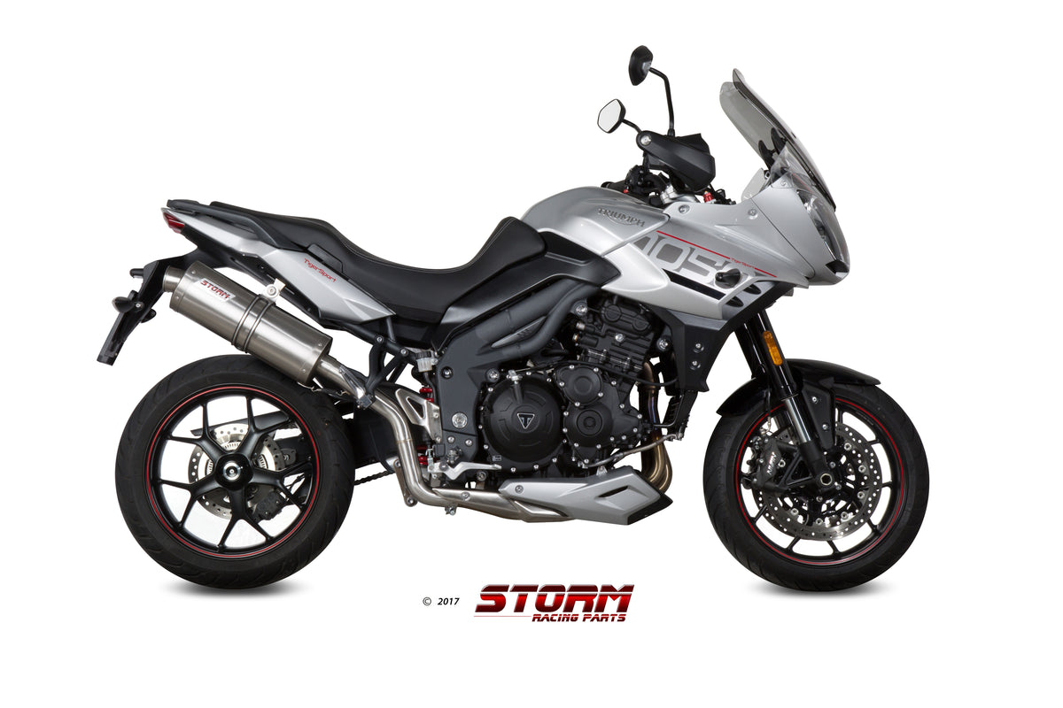 STORM OVAL Auspuff passend für TRIUMPH TIGER 1050 SPORT 2017-2020