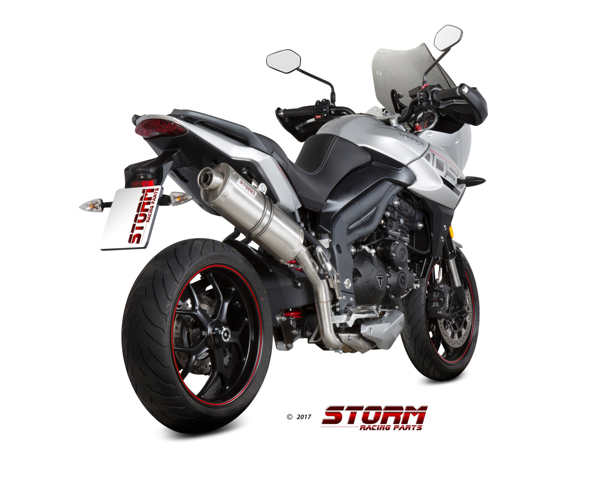 STORM OVAL Auspuff passend für TRIUMPH TIGER 1050 SPORT 2017-2020