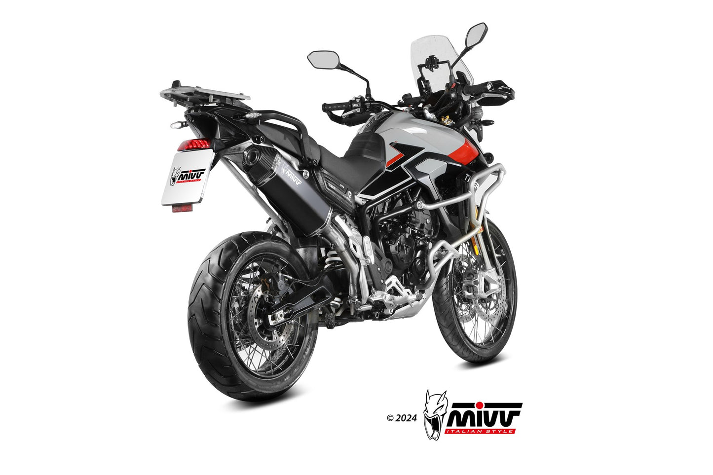 MIVV Speed Edge Auspuff passend für TRIUMPH TIGER 900 / GT/ PRO/ RALLY 2024-2026