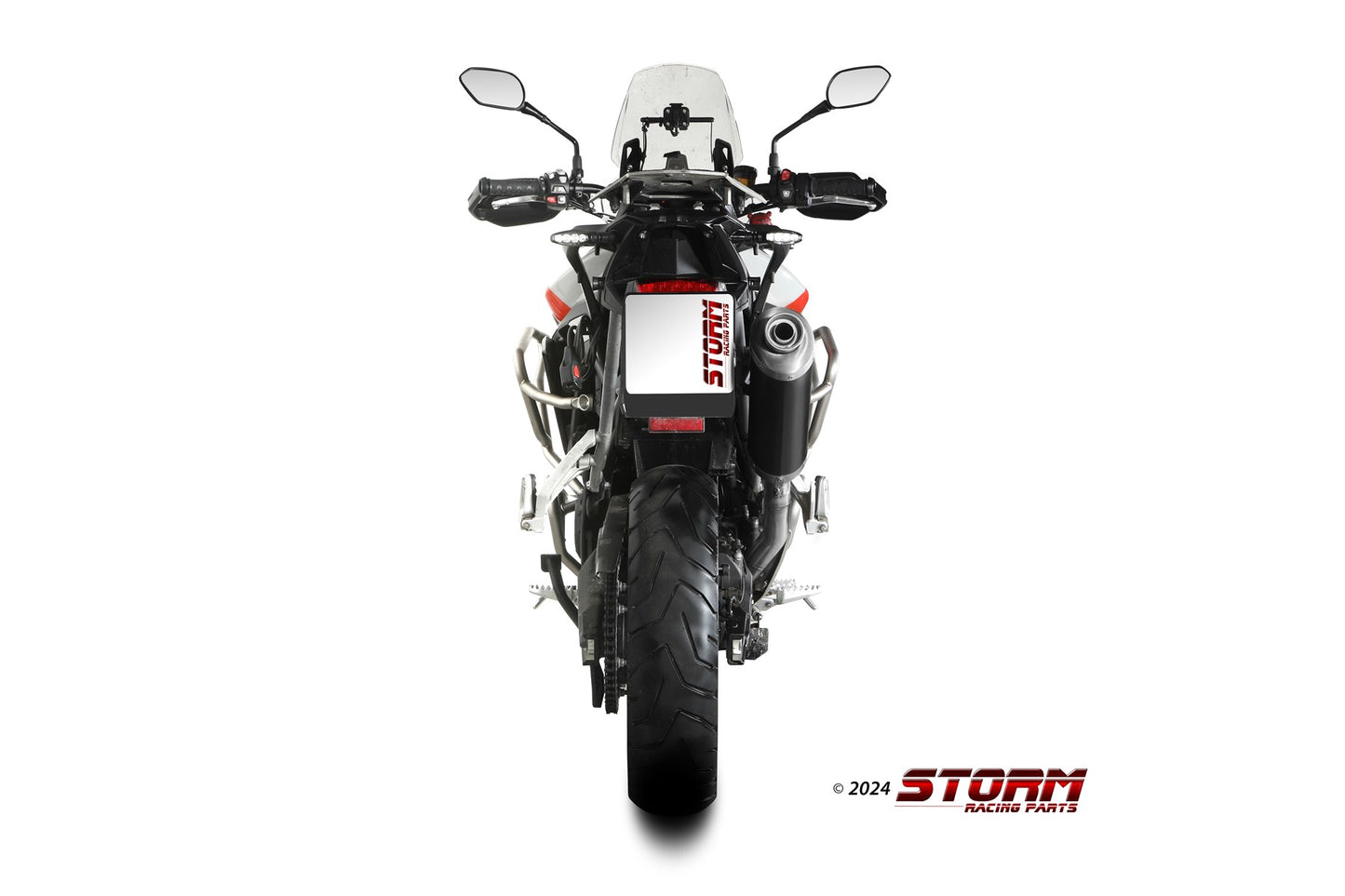 STORM Oval Auspuff passend für TRIUMPH TIGER 900 / GT / PRO / RALLY 2024-2026