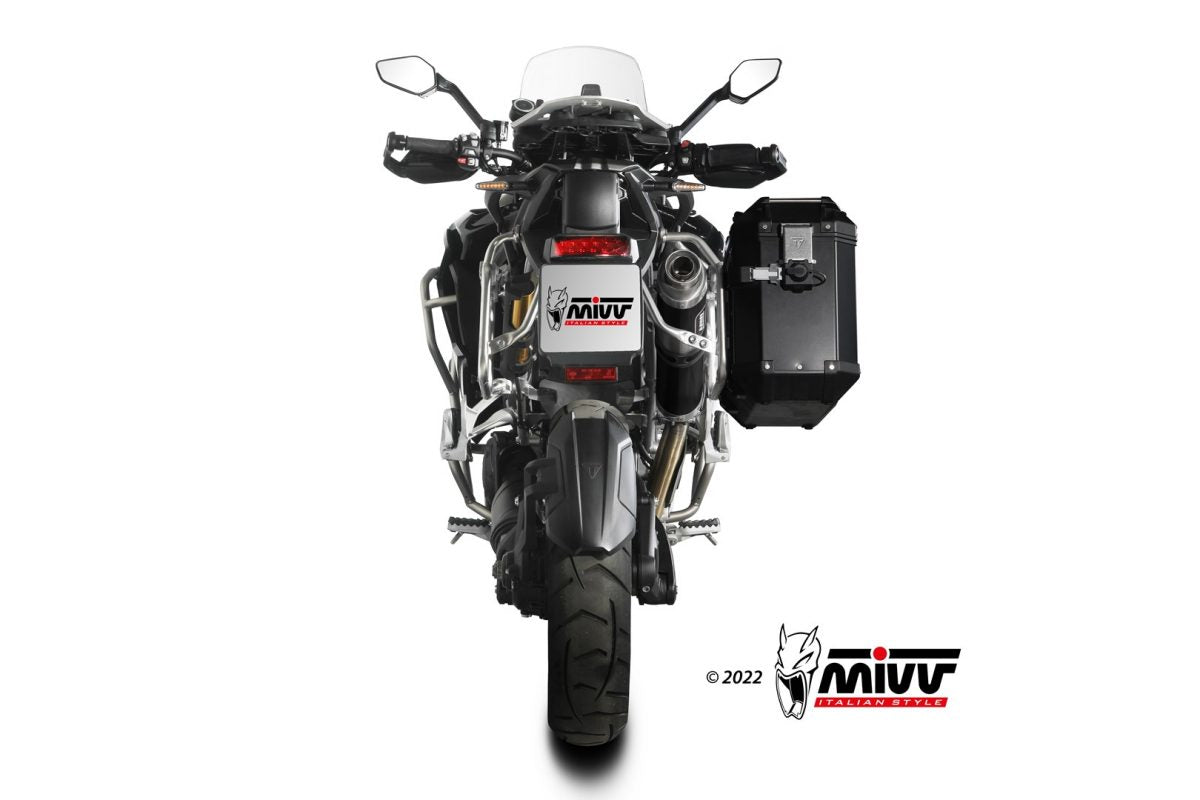 MIVV DAKAR Auspuff schwarz passend für TRIUMPH TIGER 1200 2021-2026