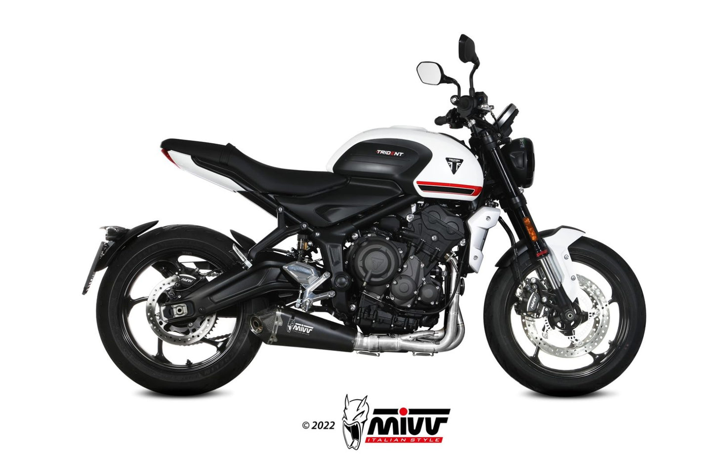 MIVV DELTA RACE Auspuff Komplettanlage passend für TRIUMPH TRIDENT 660 2021-2024