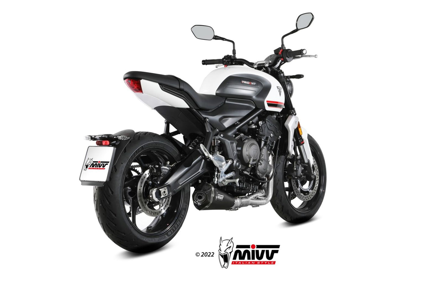 MIVV DELTA RACE Auspuff Komplettanlage passend für TRIUMPH TRIDENT 660 2021-2024