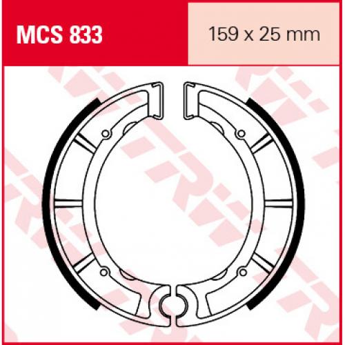 TRW Lucas Bremsbacken MCS833 - Kama Bike Parts