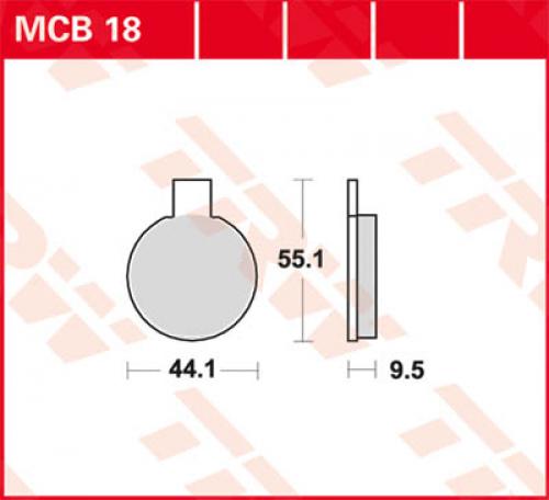 TRW Lucas Bremsbelag MCB18 - Kama Bike Parts