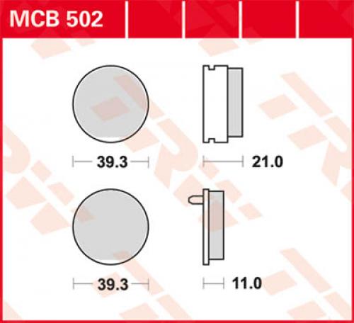 TRW Lucas Bremsbelag MCB502 - Kama Bike Parts