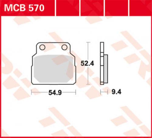 TRW Lucas Bremsbelag MCB570 - Kama Bike Parts