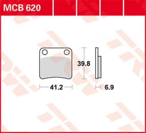 TRW Lucas Bremsbelag MCB620 - Kama Bike Parts