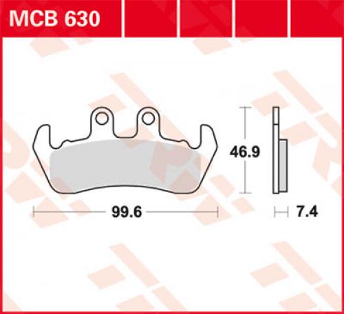 TRW Lucas Bremsbelag MCB630 - Kama Bike Parts