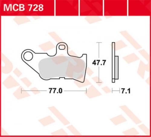 TRW Lucas Bremsbelag MCB728 - Kama Bike Parts