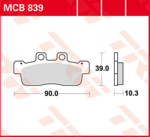 TRW Lucas Bremsbelag MCB839 - Kama Bike Parts