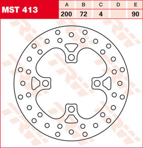 TRW Lucas Bremsscheibe MST413 starr - Kama Bike Parts