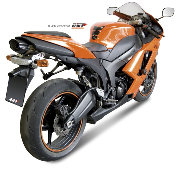 MIVV Suono Auspuff Edelstahl passend für Kawasaki ZX-6R 2007-2008