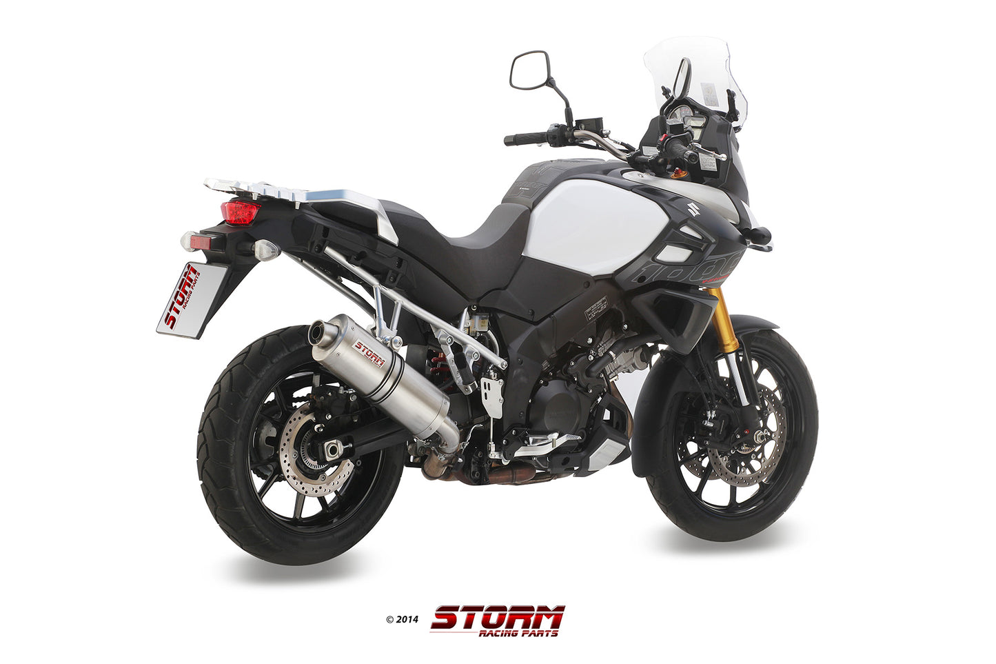 STORM OVAL Auspuff passend für SUZUKI V-STROM 1000 2014-2021