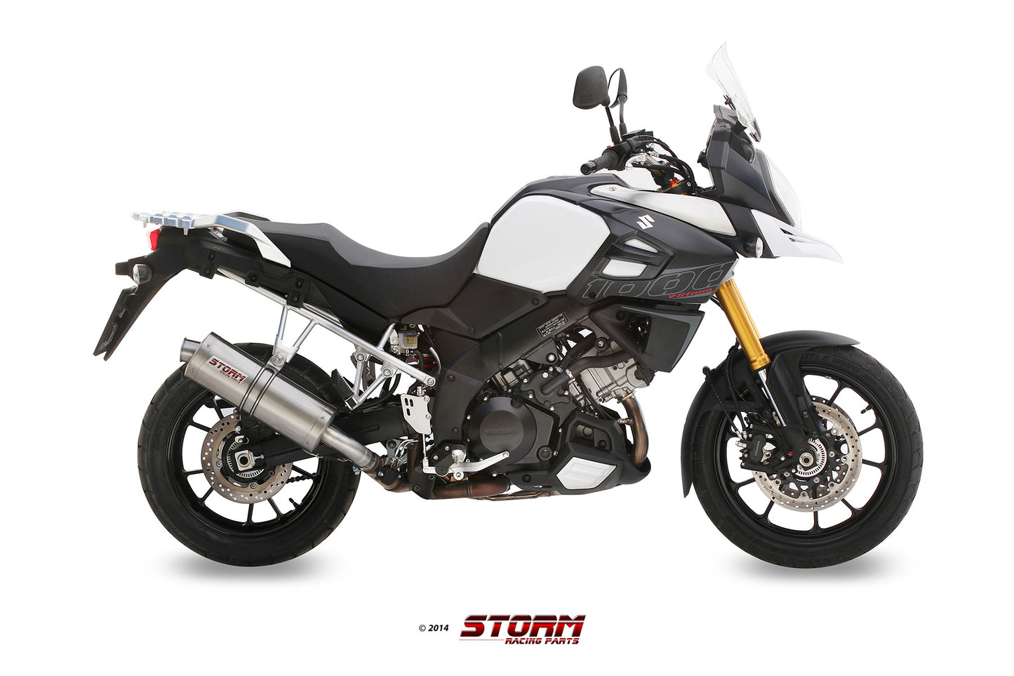 STORM OVAL Auspuff passend für SUZUKI V-STROM 1000 2014-2021