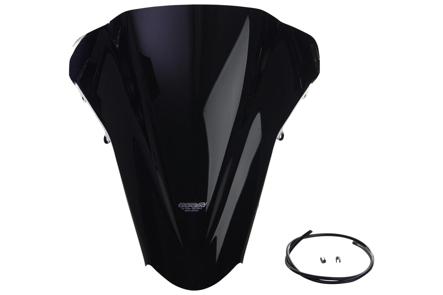 MRA Racingscheibe "R" schwarz passend für Honda VFR 800 2002-2013